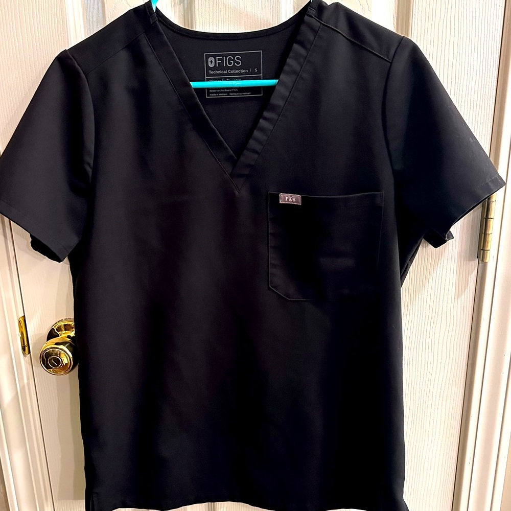 Figs Catarina Scrub Top - Small / Regular / Black